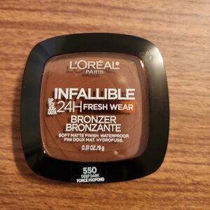 L'OREAL Paris Infallible 24H Fresh Wear Bronzer 550 Deep Dark NEW
